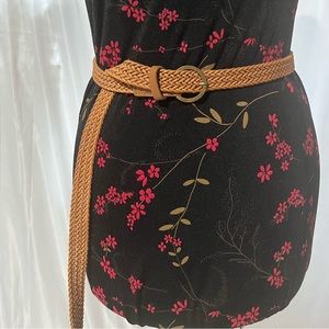 Light brown woven belt